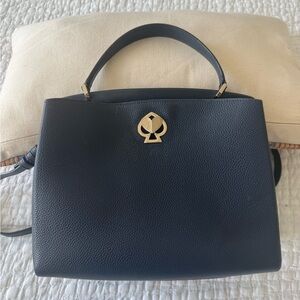 Kate Spade Blue Top-Handle Leather Crossbody
